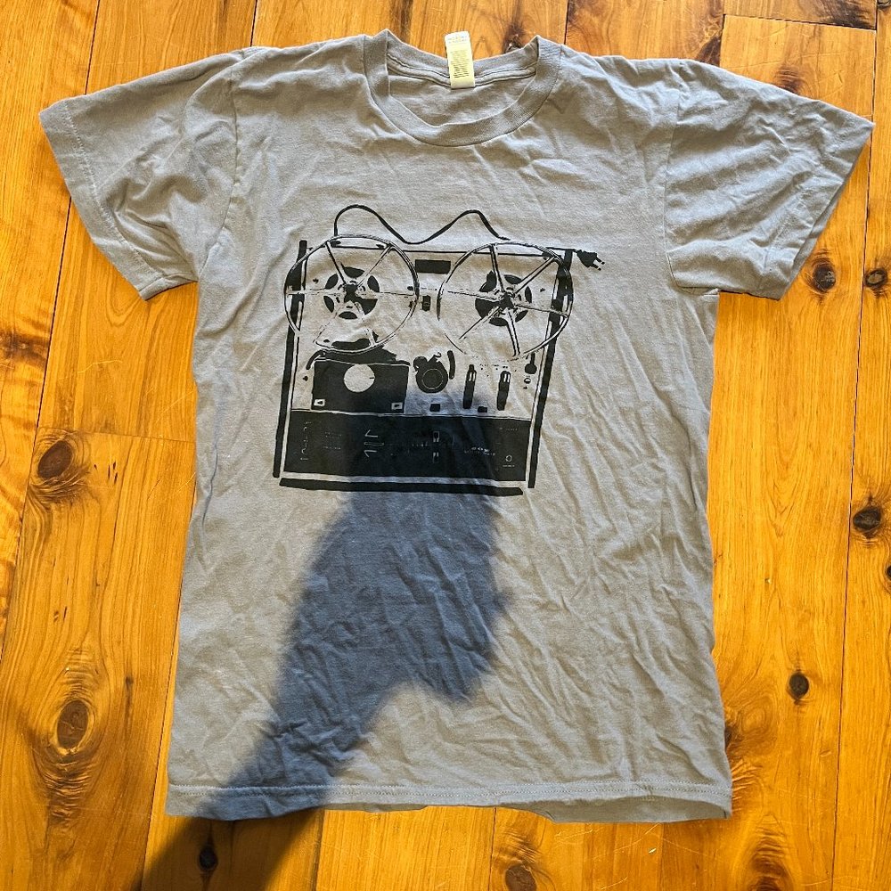 American Apparel Cotton T-shirt, Retro Radio Print